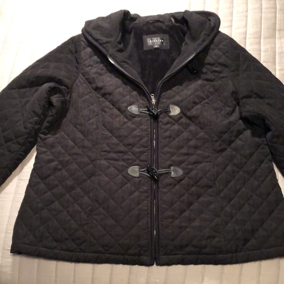 Braetan Jackets & Blazers - Braetan black quilted hood jacket size 2X